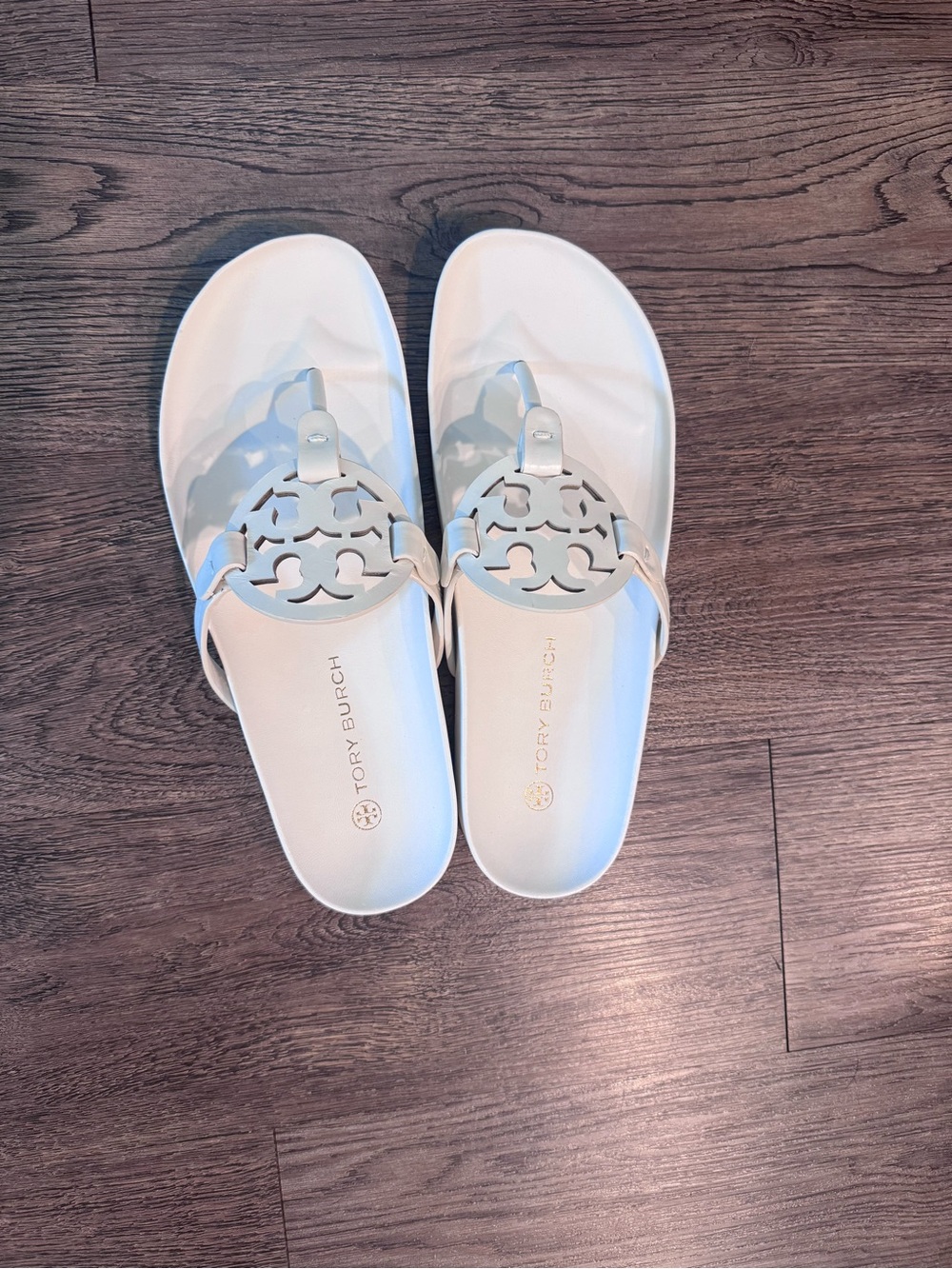 Tory Burch Miller Cloud Sandals – White – Minimal Luxury Summer Slide - Picture 5 of 8